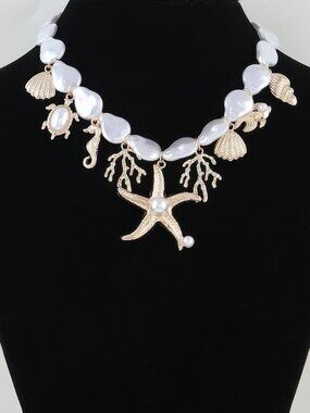 Multi Under The Sea Charm Beaded Necklace